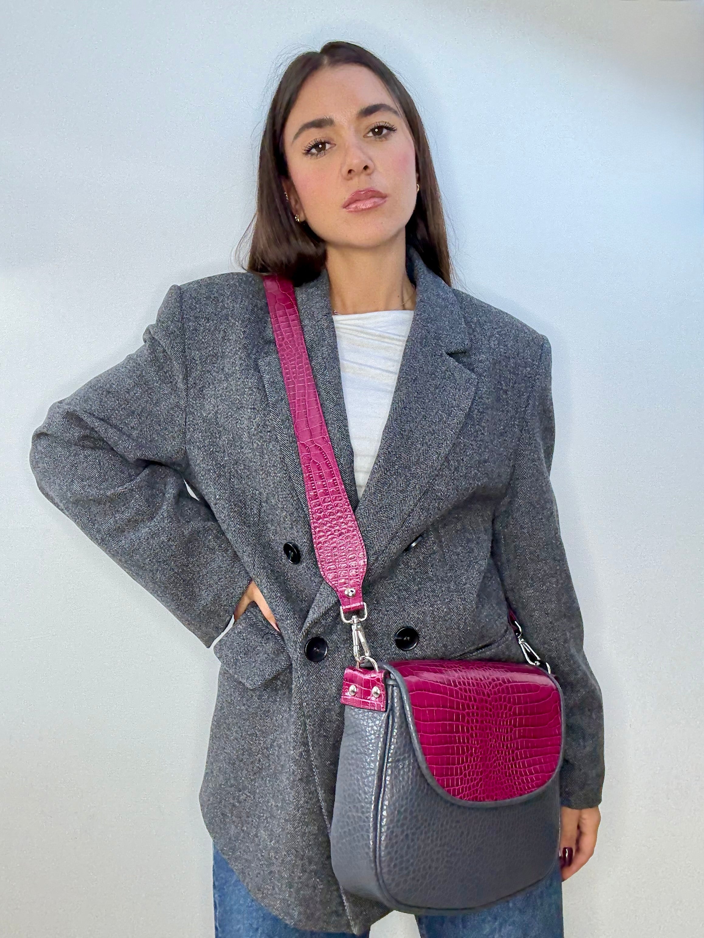 SVEVA BIG - GRIGIO/COCCO PRUGNA