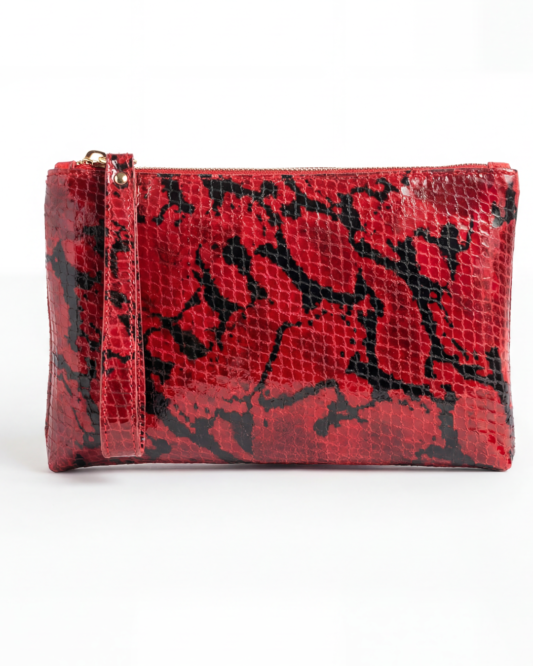POCHETTE - ROSSO PITONE SUEDE