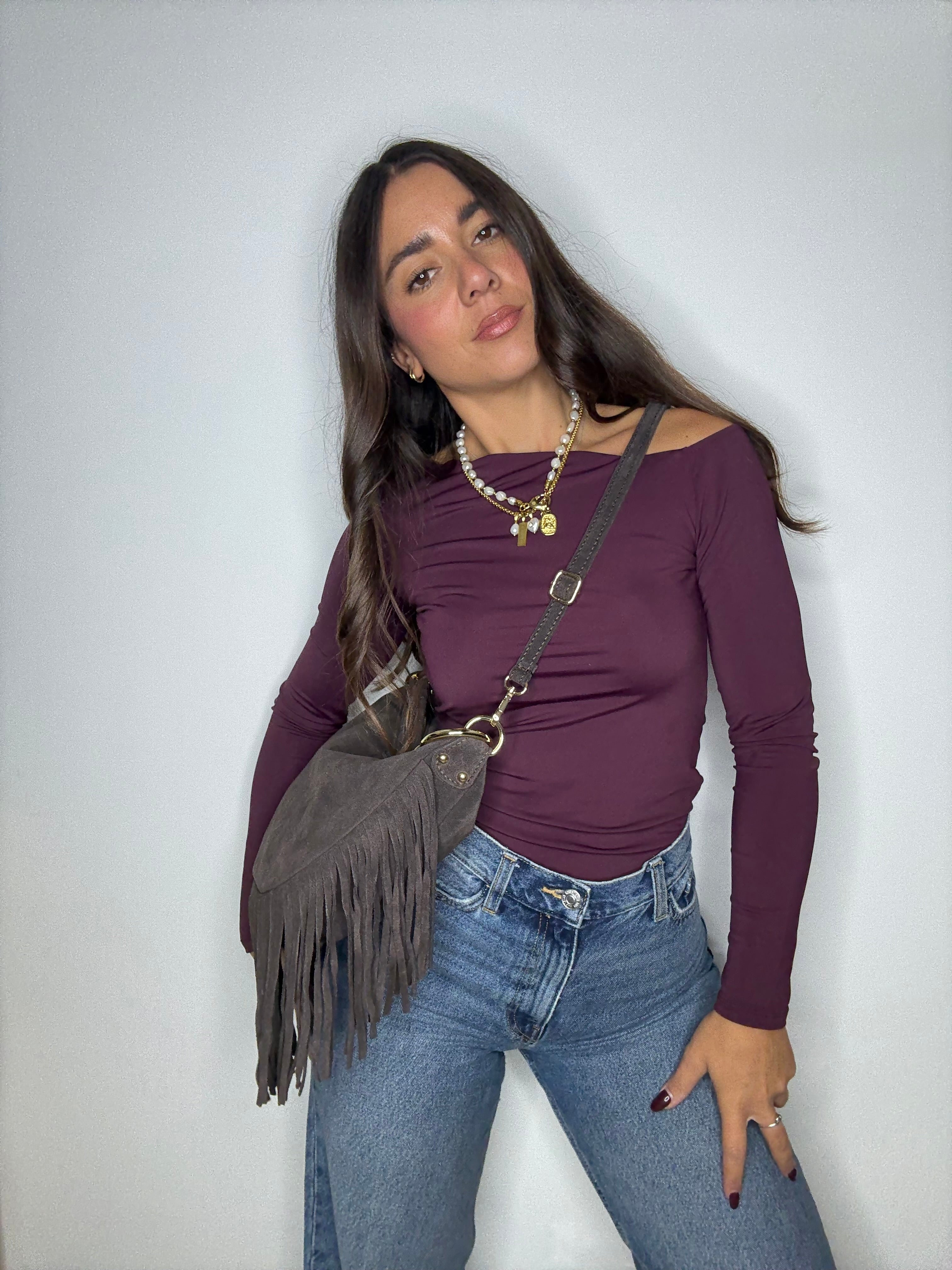 SELENE - MORO FRANGE SUEDE