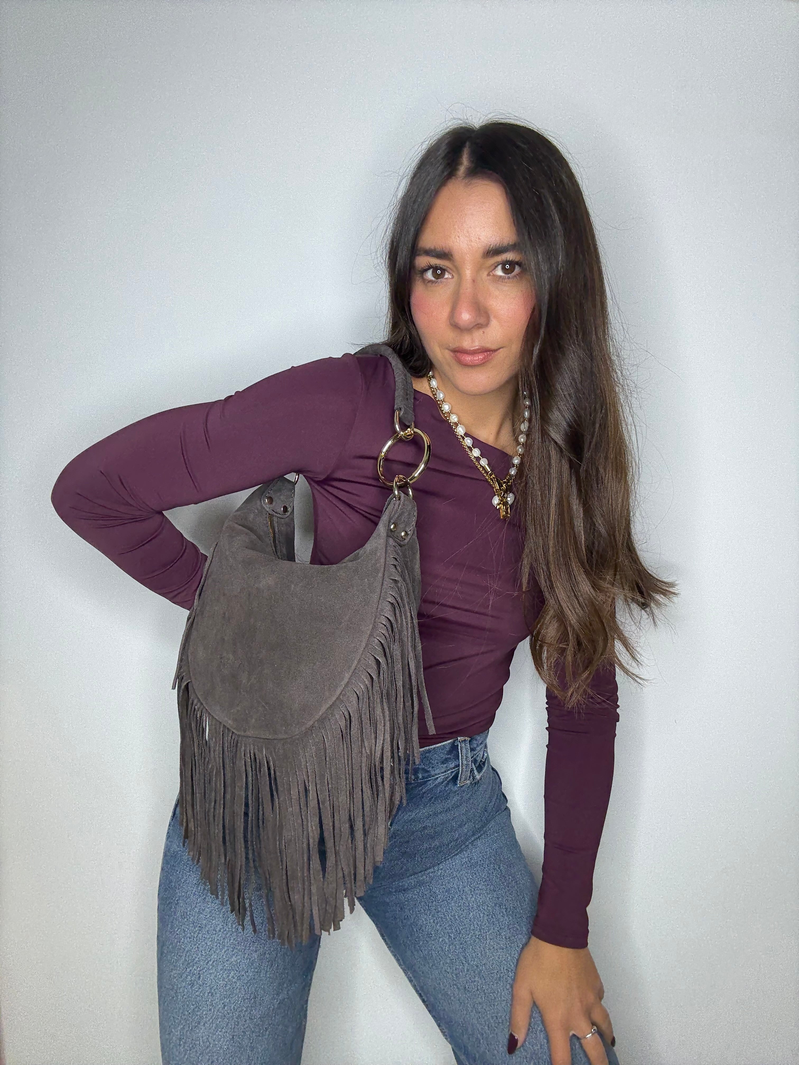 SELENE - MORO FRANGE SUEDE