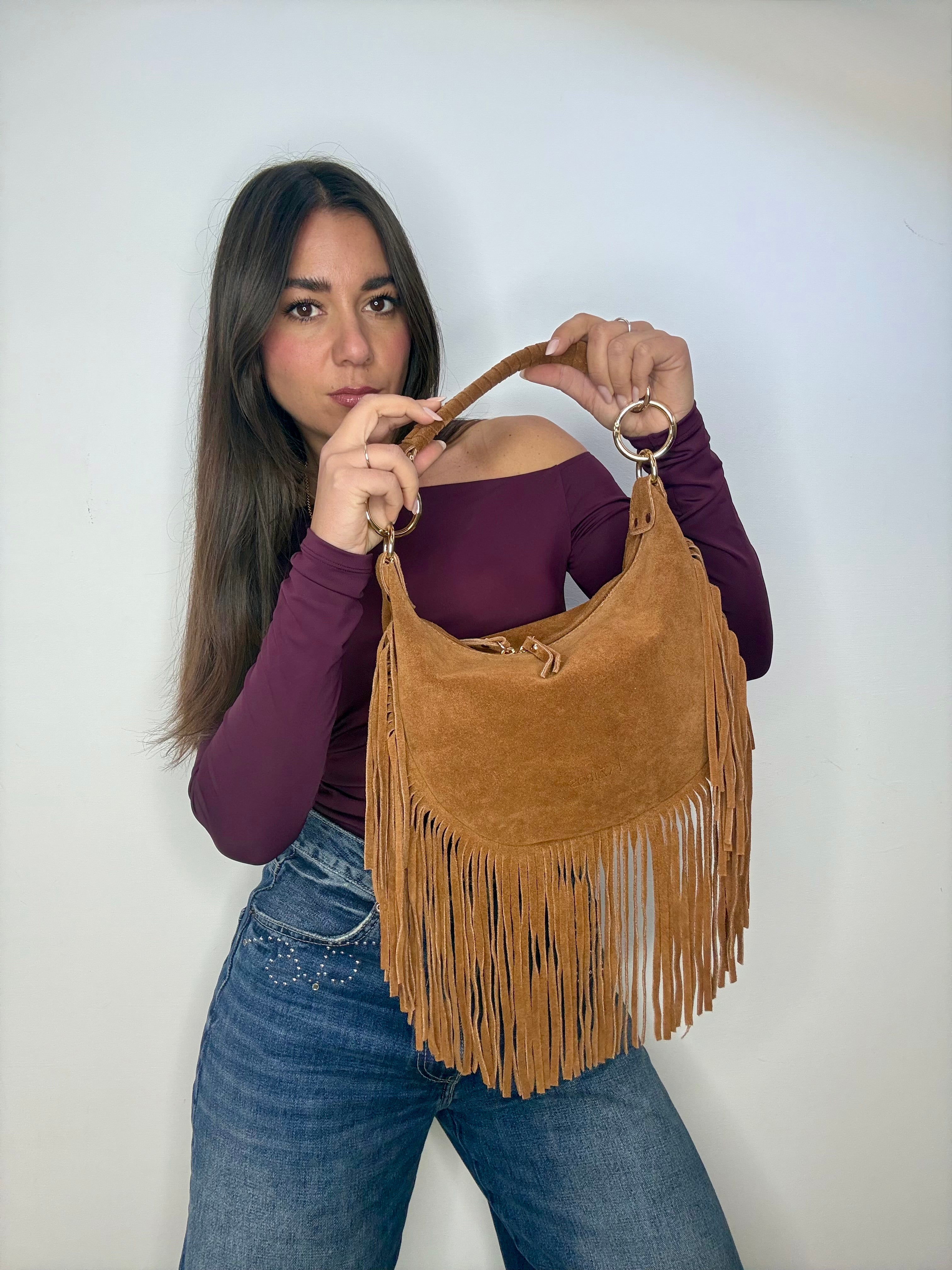 SELENE - CUOIO FRANGE SUEDE