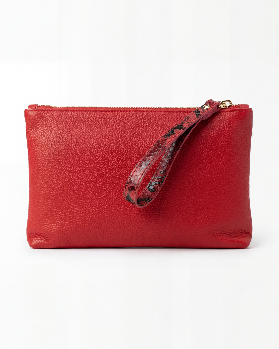 POCHETTE - ROSSO PITONE RISO