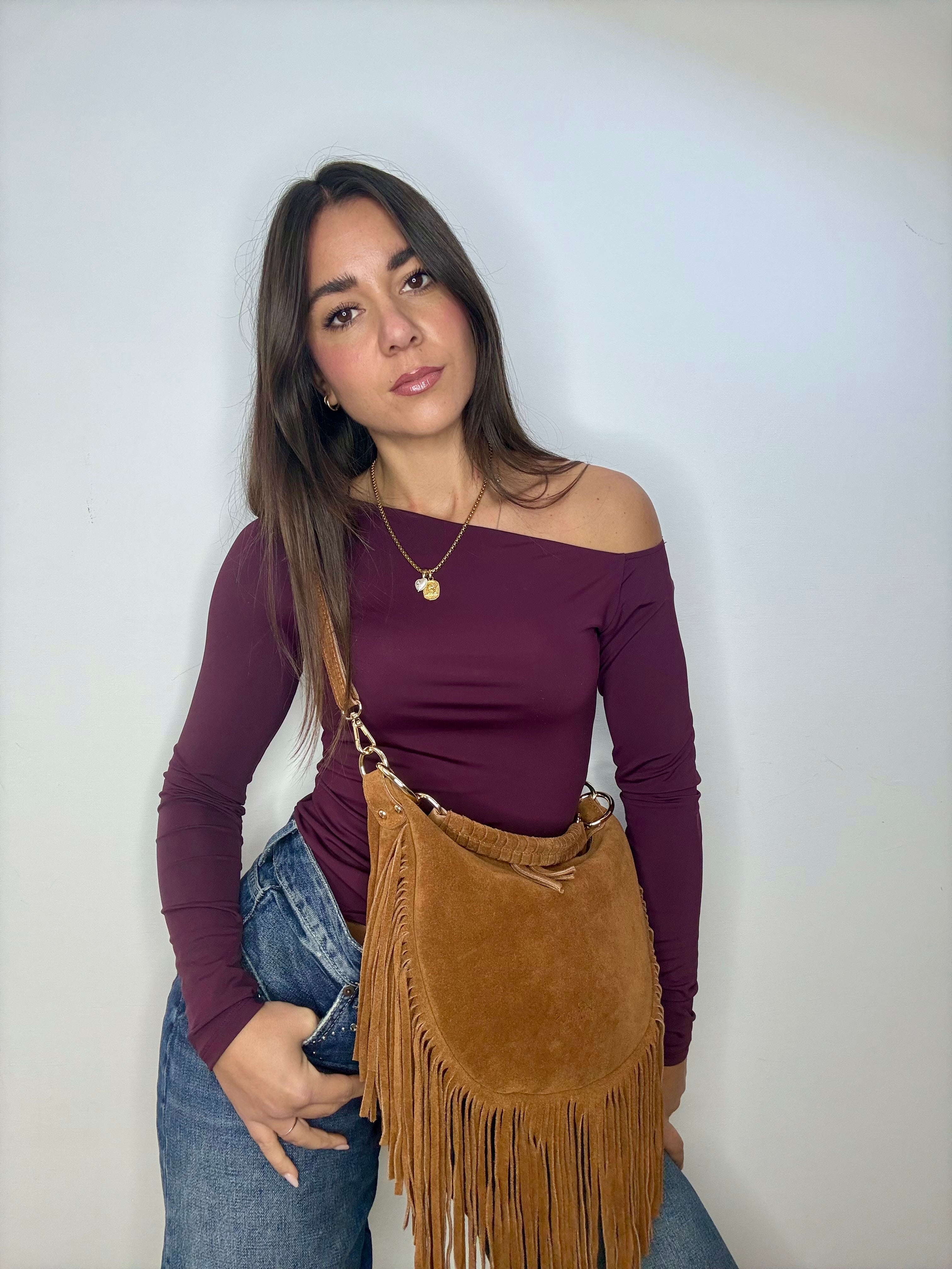 SELENE - CUOIO FRANGE SUEDE