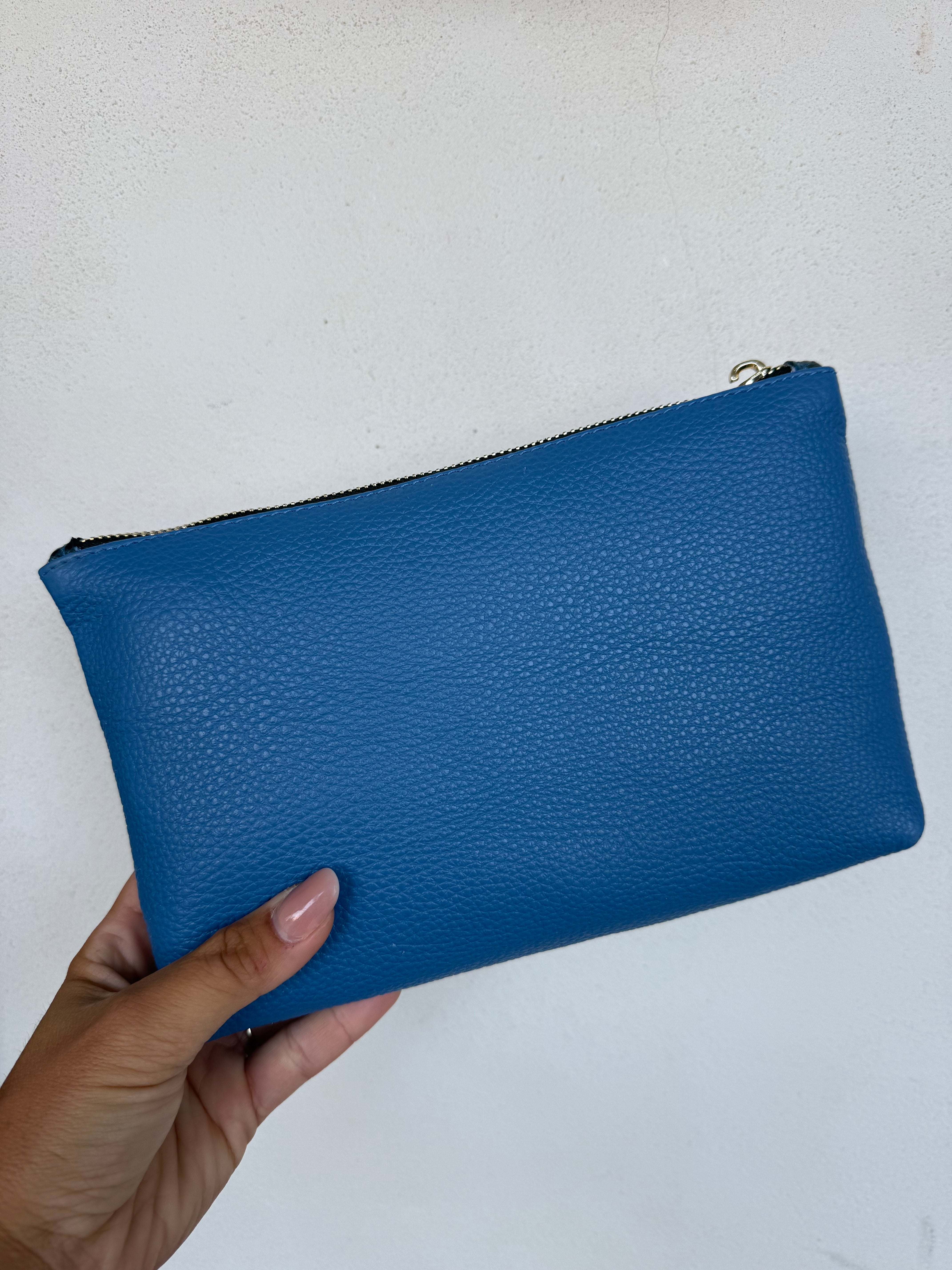 POCHETTE - blu pitone