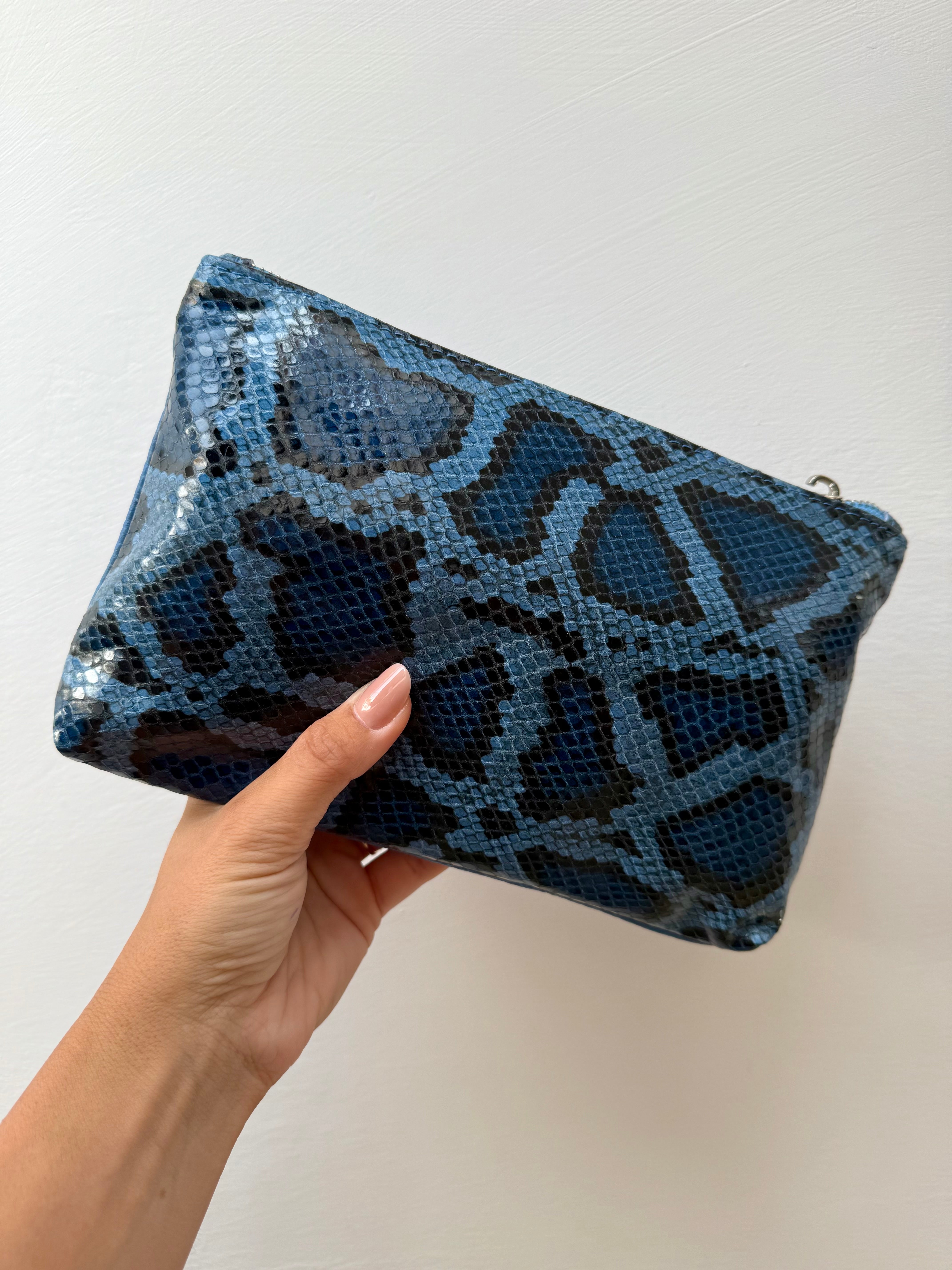 POCHETTE - blu pitone